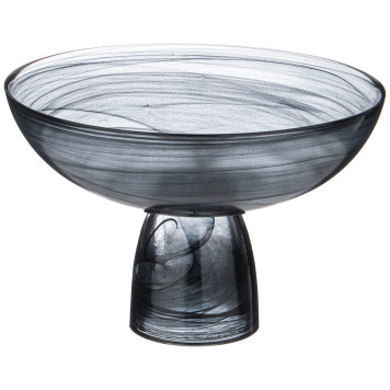 Блюдо на ножке "MURANO" black, 21см BRONCO 336-188