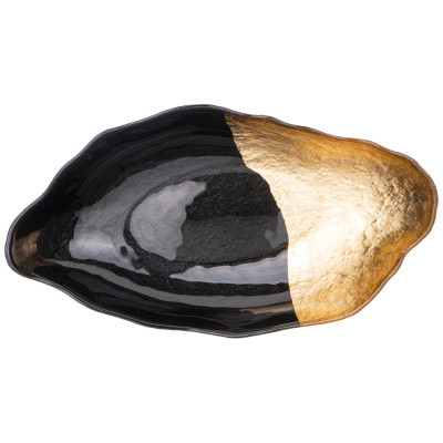 Блюдо "BOHEMIA" black, овальное, 34*19см BRONCO 336-193-1