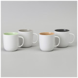 Набор кружек "VELOUR" 4 шт. 400 мл микс белый BRONCO 407-108-1