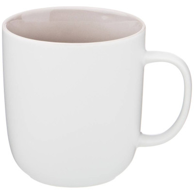 Кружка "VELOUR" 400 мл светло-серая (мал=4шт/кор=24шт.) BRONCO 407-109