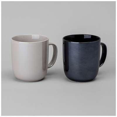 Набор кружек "GLOSS" 2 шт. 400 мл микс BRONCO 407-137-1-1