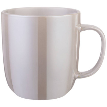 Кружка "GLOSS" 400 мл серебристая (мал=4шт/кор=24шт.) BRONCO 407-138