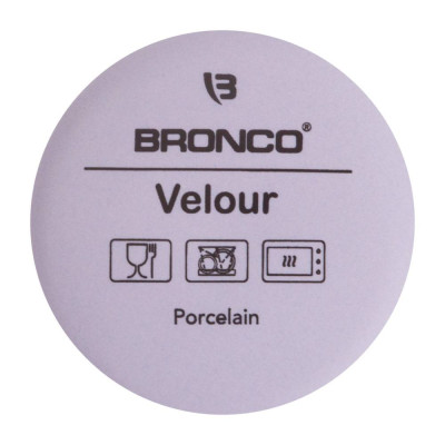 Кружка " VELOUR" 400 мл лиловая (мал=4шт./кор=24шт.) BRONCO 407-144-1