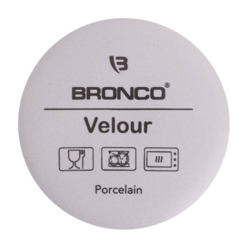 Кружка " VELOUR" 400 мл серая (мал=4шт./кор=24шт.) BRONCO 407-146-1