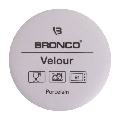 Кружка " VELOUR" 400 мл серая (мал=4шт./кор=24шт.) BRONCO 407-146-1