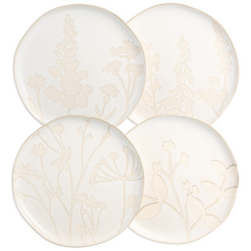 Набор тарелок обеденных "FIELD" 4 шт 25,5*2,5 см (кор=6наб.) BRONCO 409-212