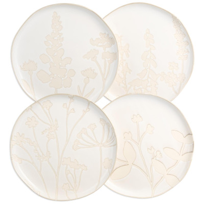 Набор тарелок обеденных "FIELD" 4 шт 25,5*2,5 см (кор=6наб.) BRONCO 409-212