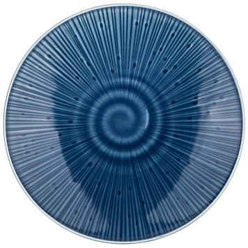 Тарелка закусочная "MIRAGE" 22 см синяя (мал.уп.2 шт/кор=32шт.) BRONCO 410-126