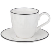 Чайная пара " TRADITIONS" 220 мл (мал.уп.=4наб./кор=32наб.) BRONCO 441-003