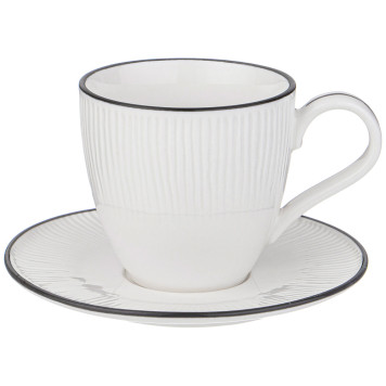 Чайная пара " TRADITIONS" 220 мл (мал.уп.=4наб./кор=32наб.) BRONCO 441-003