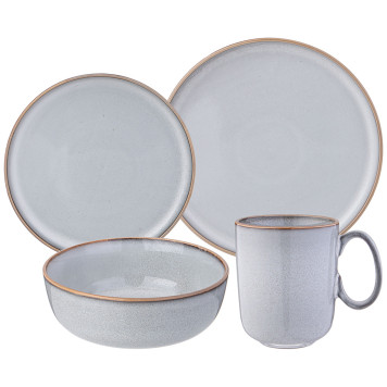 Набор посуды обеденный "MODERN SAND" на 4 пер. 16 пр. (кор=1наб.) BRONCO 445-142