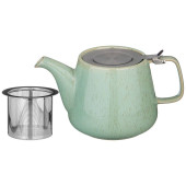 Чайник с металл.ситом и крышкой "LUSTER" 1200мл, 23,5*11*12,5см, зеленый (кор=12шт.) BRONCO 470-384