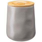 Банка для сыпучих "MEADOW" 15*12 см 1400 мл серая (кор=8шт.) BRONCO 474-162