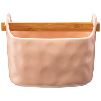 Подставка под кухонные принадлежности "MEADOW" 21,5*13,5*16,5 см пудровый (кор=12шт.) BRONCO 474-177-1