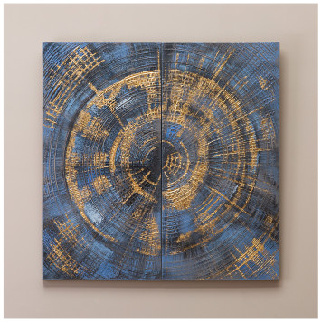 Комплект из 2-х картин "ЗОЛОТЫЕ ЛУЧИ" 40х80х3 см (каждая) BRONCO 534-200