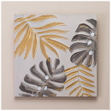 Картина "ЗОЛОТАЯ МОНСТЕРА" 60х60х3 см BRONCO 534-203-1