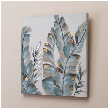 Картина "ЛИСТЬЯ ПАПОРОТНИКА" 60х60х3 см BRONCO 534-214-1-1