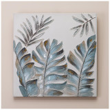 Картина "ЛИСТЬЯ ПАПОРОТНИКА" 60х60х3 см BRONCO 534-214-2