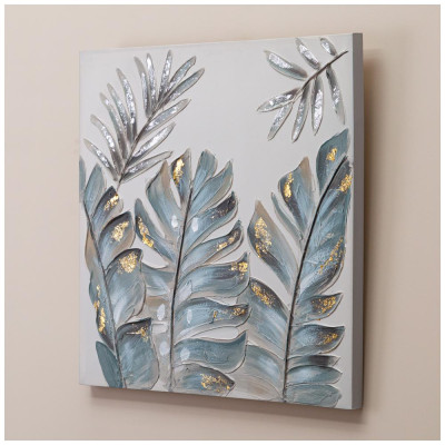 Картина "ЛИСТЬЯ ПАПОРОТНИКА" 60х60х3 см BRONCO 534-214-2-1