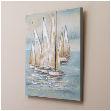 Картина " ПАРУСНИКИ" 80х80х3 см BRONCO 534-216-1