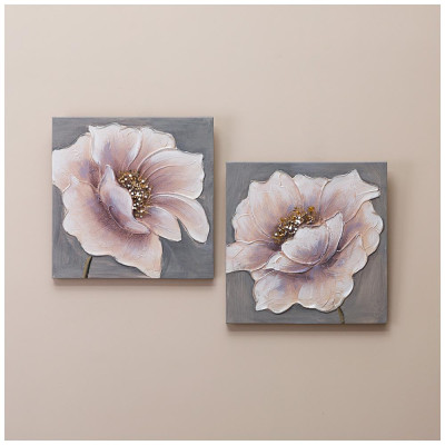 Комплект из 2-х картин "НЕЖНОСТЬ" 40х40х2,5 см (каждая) BRONCO 534-218