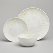 Набор обеденный "DAILY" на 4 персоны 12 предметов горчичный BRONCO 576-1006