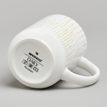 Набор кружек "DAILY" 4 шт. 350 мл горчичный BRONCO 576-1007-4