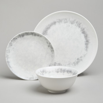 Набор обеденный "DAILY" на 4 персоны 12 предметов серый BRONCO 576-1008