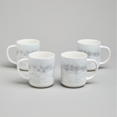 Набор кружек "DAILY" 4 шт. 350 мл серый BRONCO 576-1009