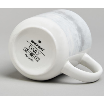 Набор кружек "DAILY" 4 шт. 350 мл серый BRONCO 576-1009-4