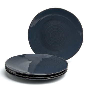 Набор тарелок обеденных "CONCEPT" 4 шт. 27,5 см синий BRONCO 576-1011