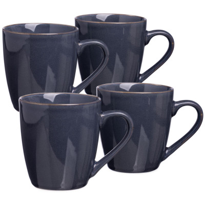 Набор кружек "CONCEPT" 4 шт. 355 мл синий BRONCO 576-1012