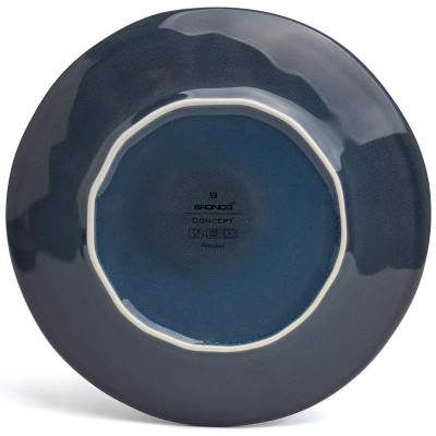 Набор тарелок закусочных "CONCEPT" 4 шт. 22 см синий BRONCO 576-1013-4