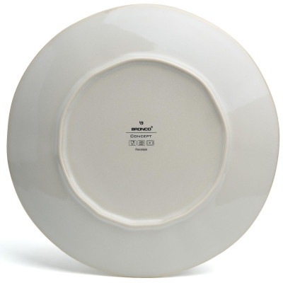 Набор тарелок обеденных "CONCEPT" 4 шт. 27,5 см бежевый BRONCO 576-1016-3