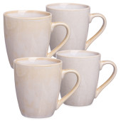 Набор кружек "CONCEPT" 4 шт. 355 мл бежевый BRONCO 576-1017