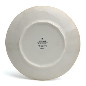 Набор тарелок закусочных "CONCEPT" 4 шт. 22 см бежевый BRONCO 576-1018-4