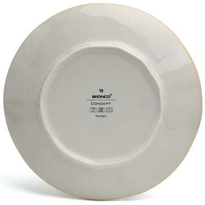 Набор тарелок закусочных "CONCEPT" 4 шт. 22 см бежевый BRONCO 576-1018-3