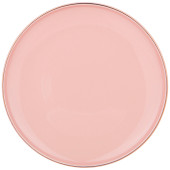 Тарелка обеденная " SOLO" 26, 5 см пудровая (мал.уп.=4шт./кор=24шт.) BRONCO 577-149
