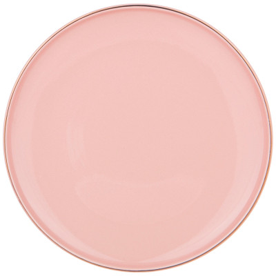Тарелка обеденная " SOLO" 26, 5 см пудровая (мал.уп.=4шт./кор=24шт.) BRONCO 577-149