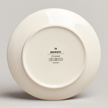 Тарелка закусочная " CROCUS" 20, 5 см беж (мал.уп.=4шт./кор=24шт.) BRONCO 577-219-2