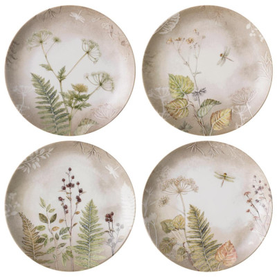 Набор посуды обеденный GRASSLAND на 4 пер. 12 пр.: 25,5 см, 20,5 см, 18 см BRONCO 579-504-1