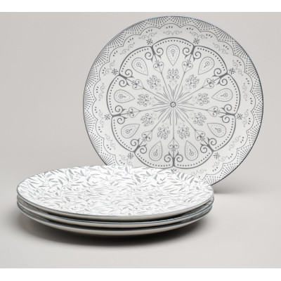Набор тарелок обеденных "DREAMS" из 24 шт. диаметр=27 см BRONCO 582-123