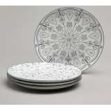 Набор тарелок закусочных "DREAMS" из 32 шт. диаметр=20,5 см BRONCO 582-124