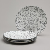 Набор тарелок закусочных "DREAMS" из 32 шт. диаметр=20,5 см BRONCO 582-124