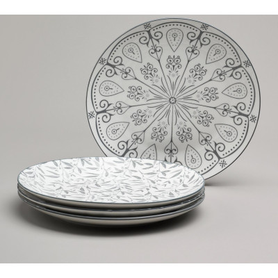 Набор тарелок закусочных "DREAMS" из 32 шт. диаметр=20,5 см BRONCO 582-124
