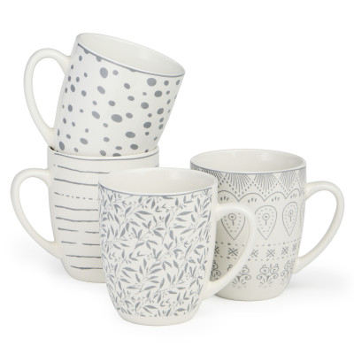 Набор кружек "DREAMS" 4 шт. 360 мл. BRONCO 582-126-1