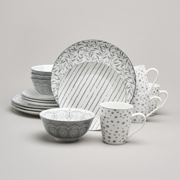 Набор посуды обеденной "DREAMS" на 4 пер. 16 пр. BRONCO 582-127-1
