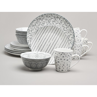 Набор посуды обеденной "DREAMS" на 4 пер. 16 пр. BRONCO 582-127-1