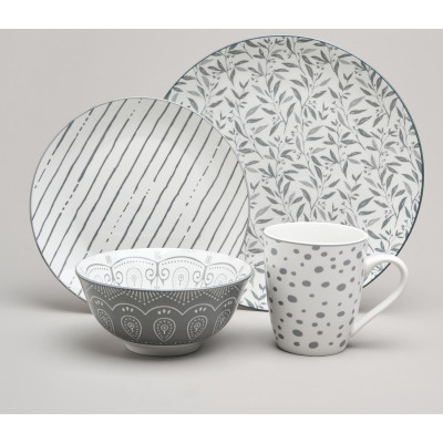 Набор посуды обеденной "DREAMS" на 4 пер. 16 пр. BRONCO 582-127