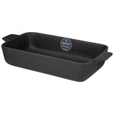 Блюдо прямоугольное с ручками "MIDNIGHT" 33,5*16,5*7 см (кор=12шт.) BRONCO 62-127